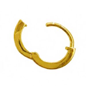 22kt yellow gold party wedding wear huggie hoop earrings 3.690 grams