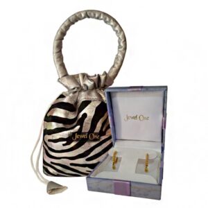 New 22Kt Yellow Solid Gold Drop Round Huggie Hoop Women'S Earrings Fine Jewelry