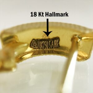 Fine Jewelry 18 Kt Real Solid Yellow Solid Gold Huggie Hoop Earrings 2.380 Grams