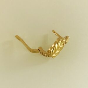 Fine Jewelry 18 Kt Real Solid Yellow Solid Gold Huggie Hoop Earrings 5.350 Grams