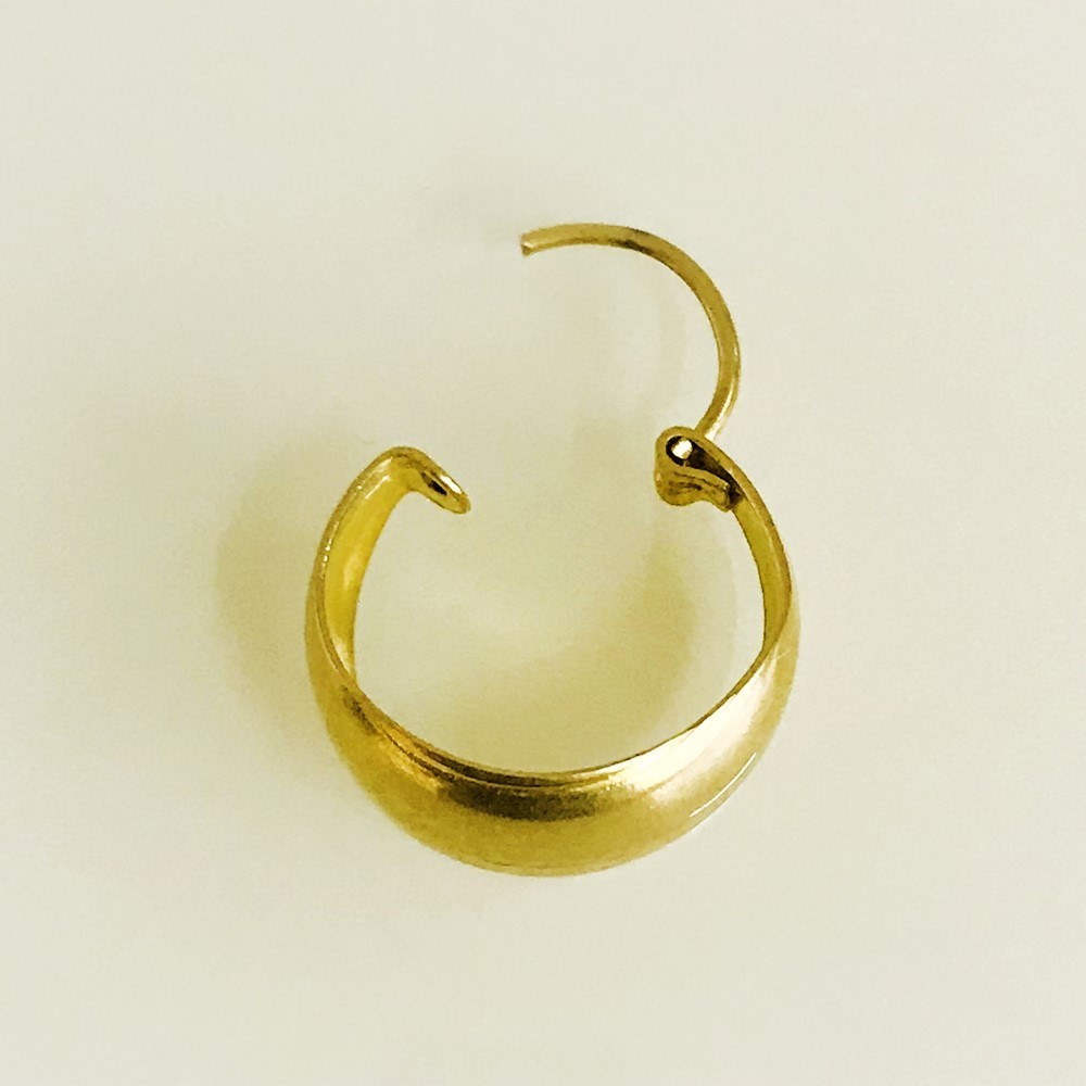 Fine Jewelry 18 Kt Real Solid Yellow Solid Gold Huggie Hoop Earrings 3.100 Grams - Image 5