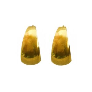 Fine Jewelry 18 Kt Real Solid Yellow Solid Gold Huggie Hoop Earrings 3.100 Grams