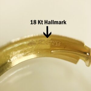 Fine Jewelry 18 Kt Real Solid Yellow Solid Gold Huggie Hoop Earrings 2.600 Grams