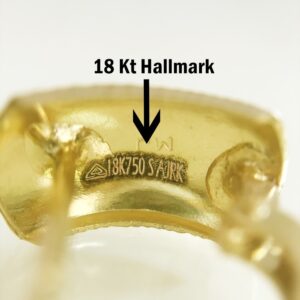 Fine Jewelry 18 Kt Real Solid Yellow Solid Gold Huggie Hoop Earrings 2.660 Grams