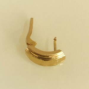 Fine Jewelry 18 Kt Real Solid Yellow Solid Gold Huggie Hoop Earrings 2.750 Grams