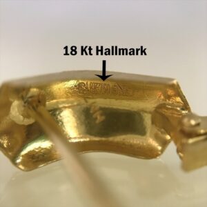 Fine Jewelry 18 Kt Real Solid Yellow Solid Gold Huggie Hoop Earrings 3.360 Grams
