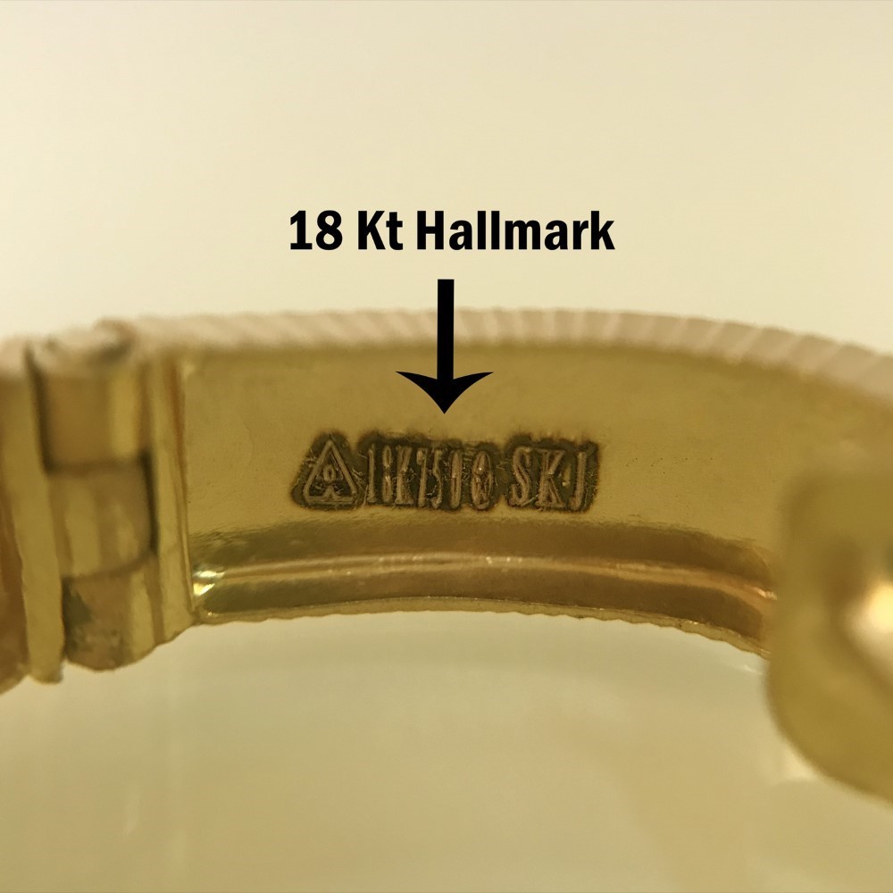 Fine Jewelry 18 Kt Real Solid Yellow Solid Gold Huggie Hoop Earrings 2.910 Grams - Image 5