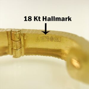 Fine Jewelry 18 Kt Real Solid Yellow Solid Gold Huggie Hoop Earrings 2.900 Grams