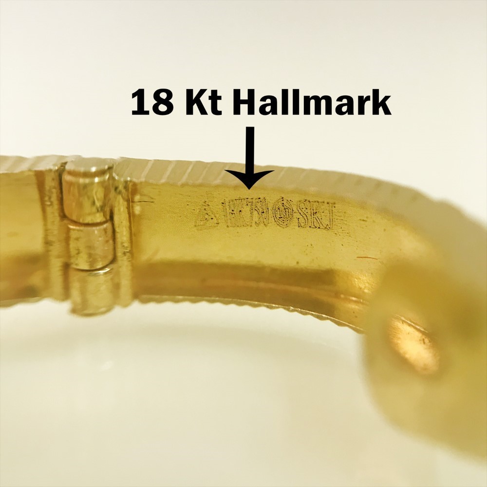 Fine Jewelry 18 Kt Real Solid Yellow Solid Gold Huggie Hoop Earrings 2.900 Grams - Image 5