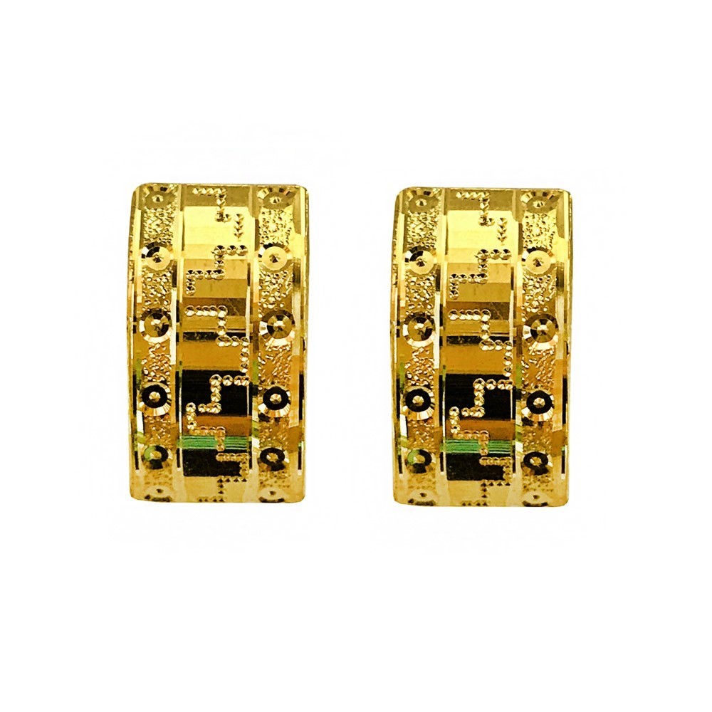 Fine Jewelry 18 Kt Real Solid Yellow Solid Gold Huggie Hoop Earrings 3.100 Grams - Image 4