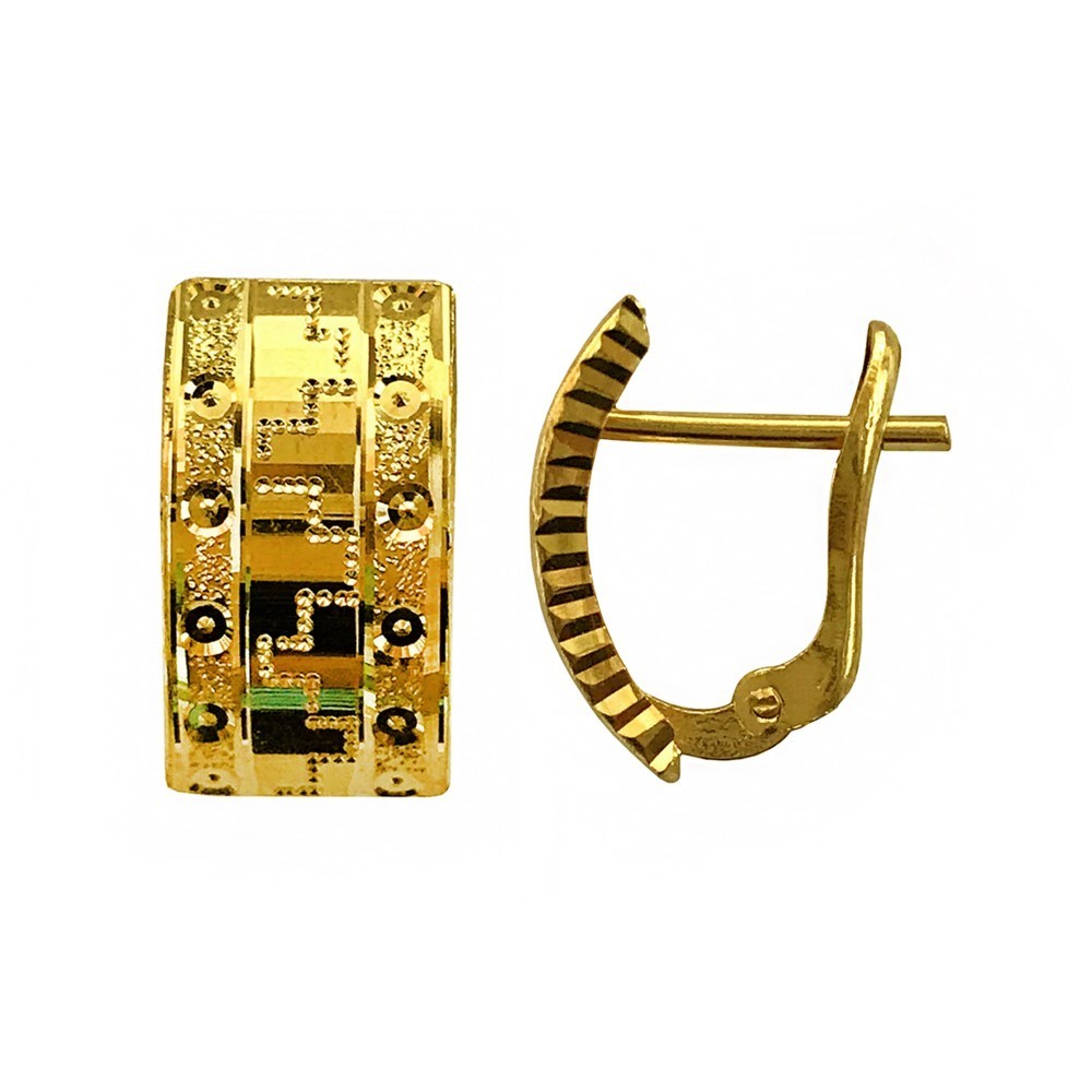 Fine Jewelry 18 Kt Real Solid Yellow Solid Gold Huggie Hoop Earrings 3.100 Grams - Image 2