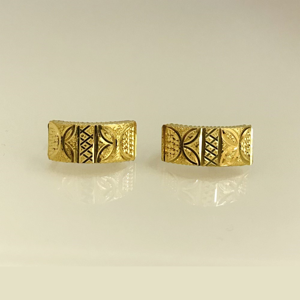 Fine Jewelry 18 Kt Real Solid Yellow Solid Gold Huggie Hoop Earrings 2.800 Grams - Image 3