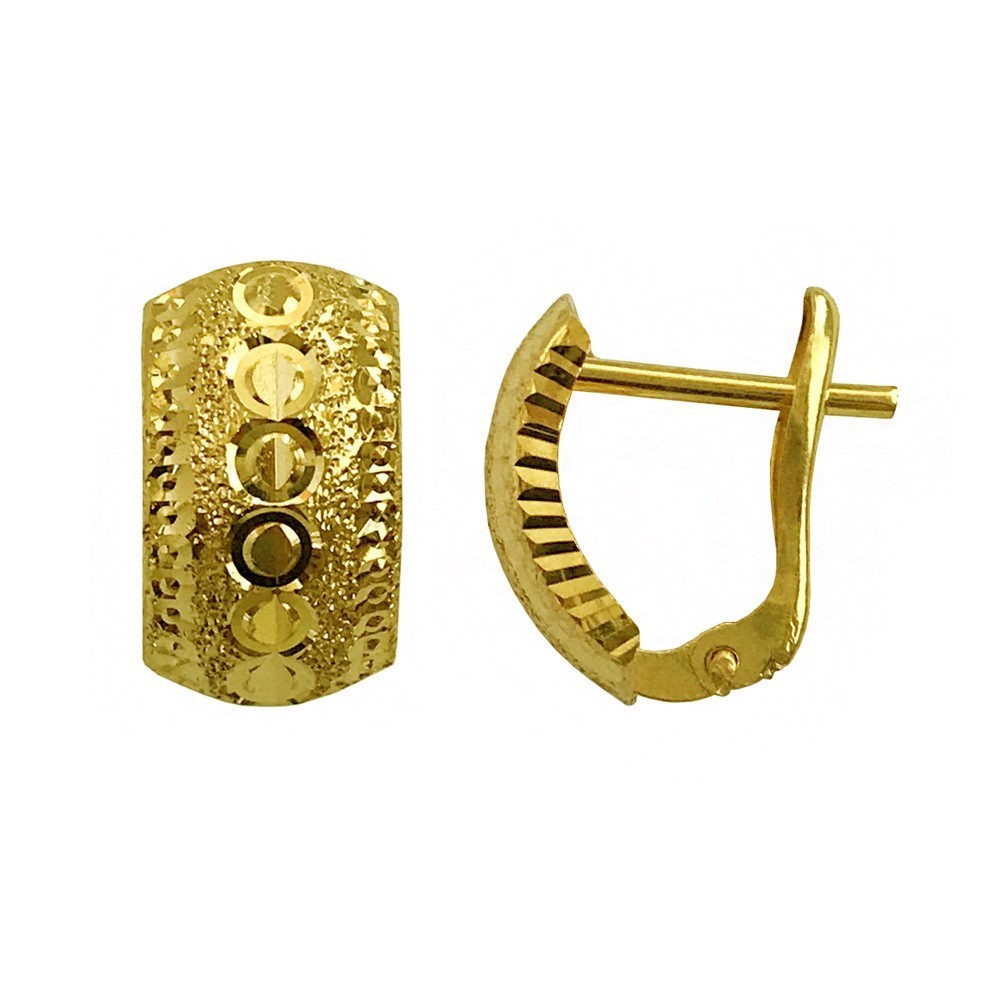 Fine Jewelry 18 Kt Real Solid Yellow Solid Gold Huggie Hoop Earrings 2.600 Grams - Image 2