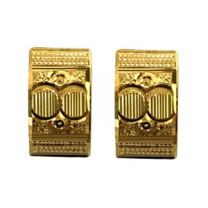 Fine Jewelry 18 Kt Real Solid Yellow Solid Gold Huggie Hoop Earrings 2.810 Grams