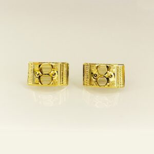 Fine Jewelry 18 Kt Real Solid Yellow Solid Gold Huggie Hoop Earrings 2.810 Grams