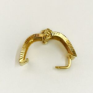 Fine Jewelry 18 Kt Real Solid Yellow Solid Gold Huggie Hoop Earrings 4.790 Grams
