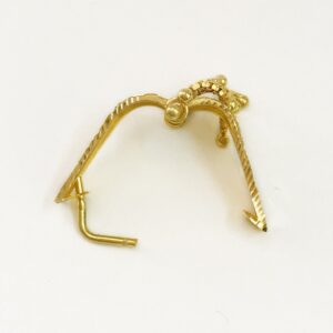 Fine Jewelry 18 Kt Real Solid Yellow Solid Gold Huggie Hoop Earrings 3.790 Grams