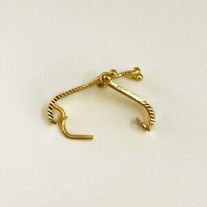 Fine Jewelry 18 Kt Real Solid Yellow Solid Gold Huggie Hoop Earrings 2.490 Grams