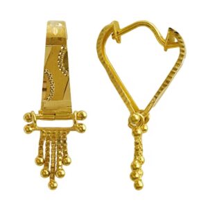 Fine Jewelry 18 Kt Real Solid Yellow Solid Gold Huggie Hoop Earrings 3 Grams