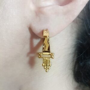 Fine Jewelry 18 Kt Real Solid Yellow Solid Gold Huggie Hoop Earrings 3 Grams