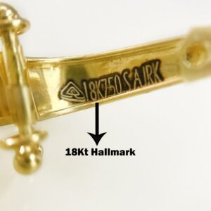 Fine Jewelry 18 Kt Real Solid Yellow Solid Gold Huggie Hoop Earrings 2.520 Grams
