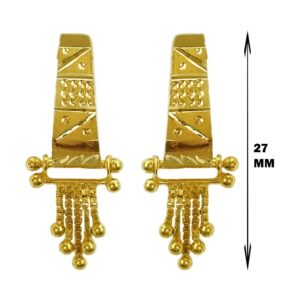 Fine Jewelry 18 Kt Real Solid Yellow Solid Gold Huggie Hoop Earrings 2.980 Grams