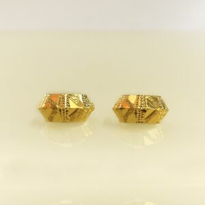 Fine Jewelry 18 Kt Real Solid Yellow Solid Gold Huggie Hoop Earrings 2.880 Grams