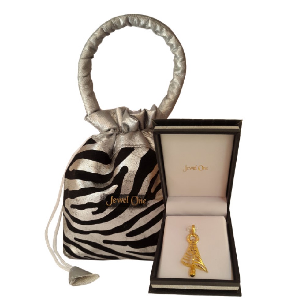 Fine Jewelry 22 Kt Solid Yellow Gold Classy Elegant Women's Necklace Pendant