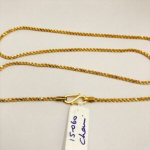 18 Kt Hallmark Real Solid Yellow Gold Rope Necklace Chain 15.060 Gm Wide 2.19 MM