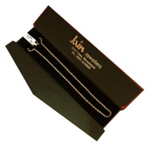 18 Kt Hallmark Real Solid Yellow Gold Silken Rope Necklace Chain 6.430 Grams