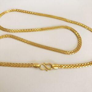 Real Gold Hallmark Necklace Chain 18K Yellow Gold 17.370 Gm Wide 4.02 MM 22.5 In