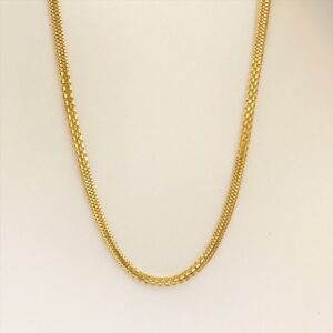 Real Gold Hallmark Necklace Chain 18K Yellow Gold 17.370 Gm Wide 4.02 MM 22.5 In