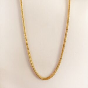 Real Gold Necklace Link Chain 18Kt Yellow Gold 12.600 Grams Wide 2.36 MM 22 Inch