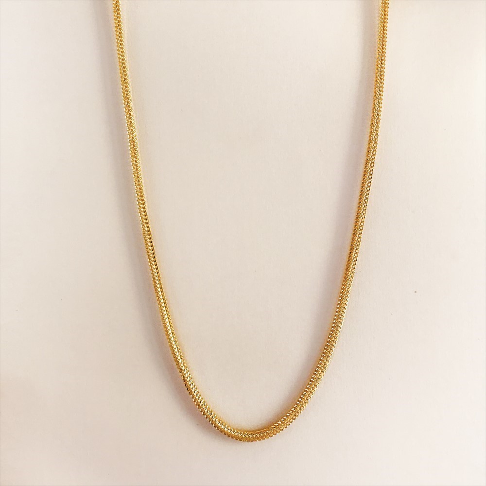 Real Gold Necklace Link Chain 18Kt Yellow Gold 12.600 Grams Wide 2.36 MM 22 Inch
