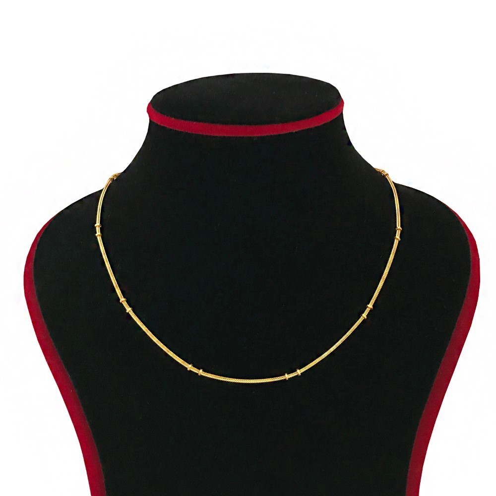 22Kt Solid Yellow Gold Curb Cuban Necklace Chain 9 Grams 18''L (All Sizes)