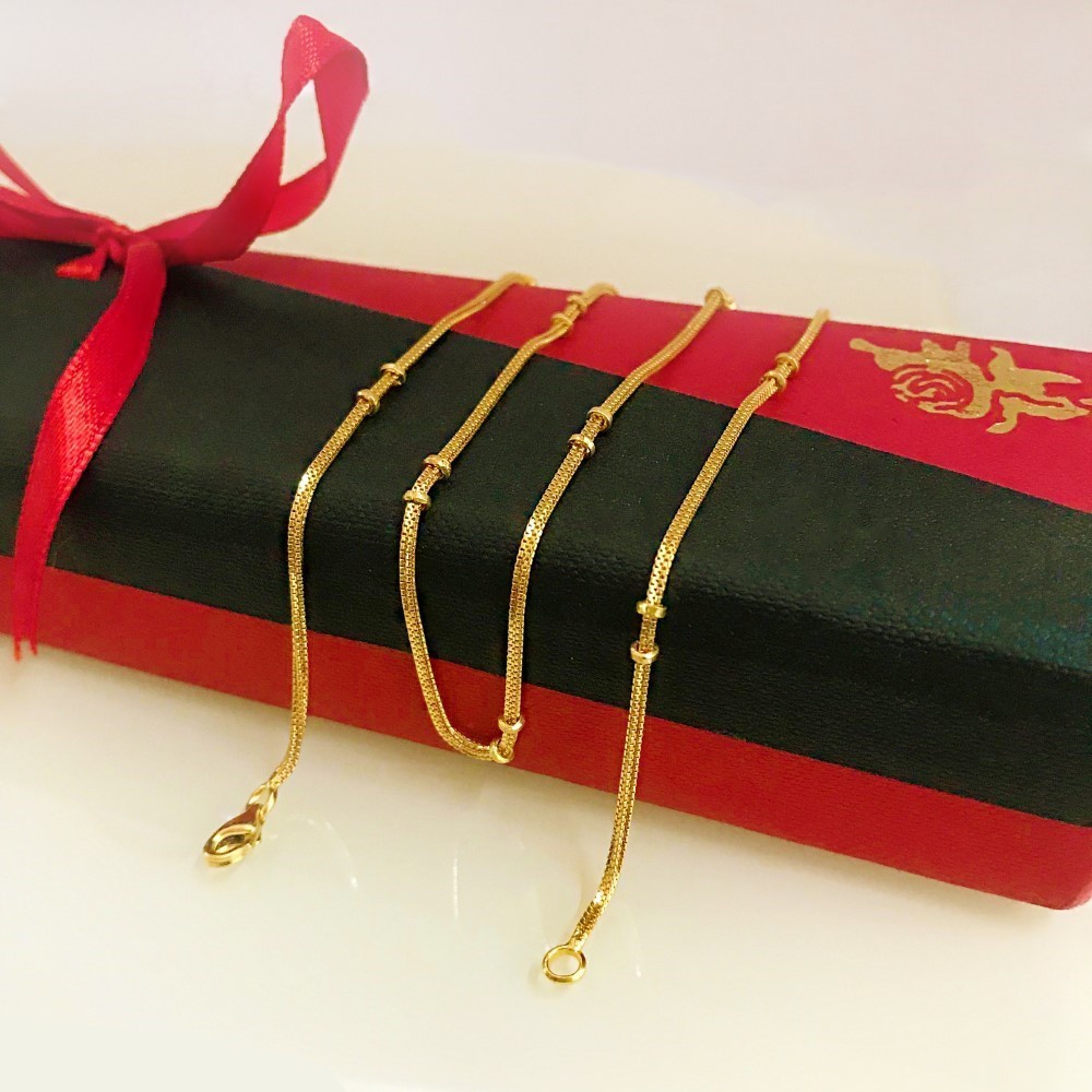 22Kt Solid Yellow Gold Curb Cuban Necklace Chain 9 Grams 18''L (All Sizes)