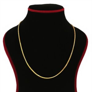 18 Kt Hallmark Real Solid Yellow Gold Curb Necklace Chain 8.170 Grams 22.5'' L
