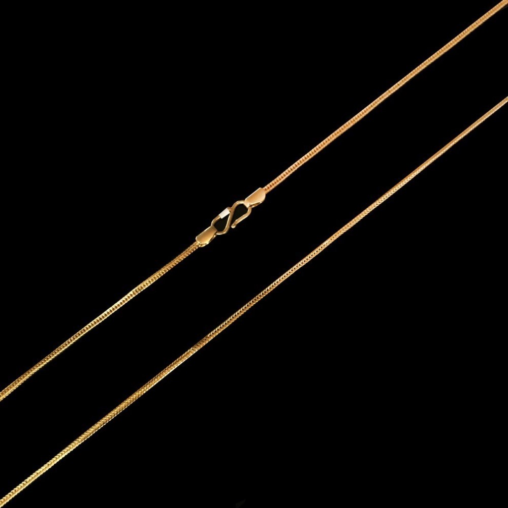 18 Kt Hallmark Real Solid Yellow Gold Curb Necklace Chain 8.170 Grams 22.5'' L