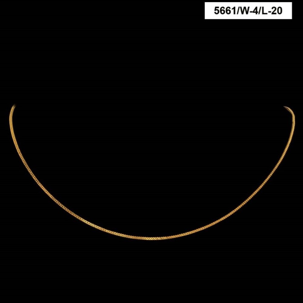 22Kt Real Solid Yellow Gold Hallmark Curb Cuban Necklace Chain 12 Grams Link
