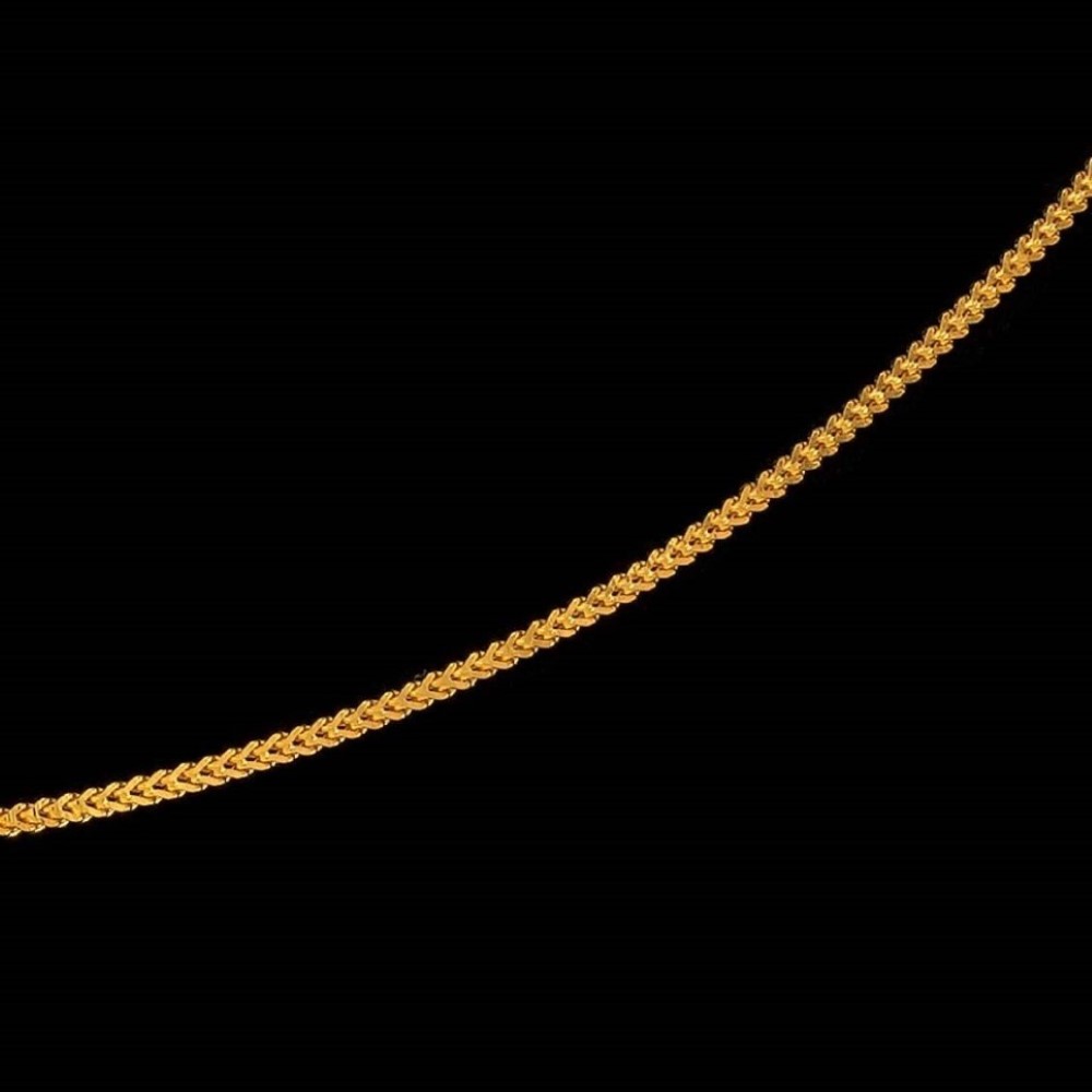 22Kt Real Solid Yellow Gold Hallmark Curb Cuban Necklace Chain 12 Grams Link