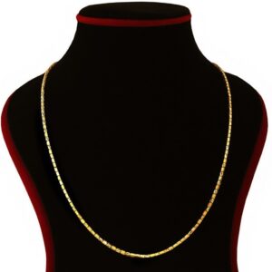 18Kt Real Solid Yellow Gold Curb Cuban Necklace Unisex Chain 10.240 Gram 22'' L