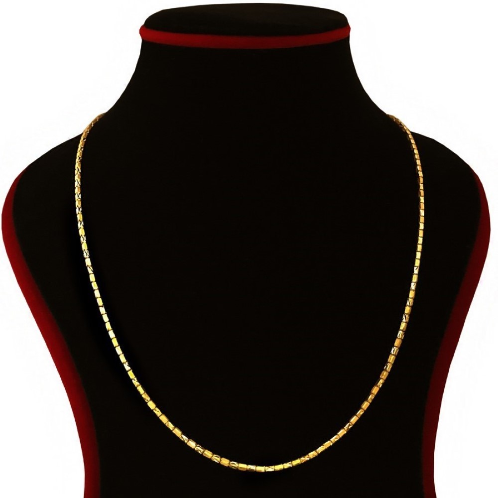 18Kt Real Solid Yellow Gold Curb Cuban Necklace Unisex Chain 10.240 Gram 22'' L