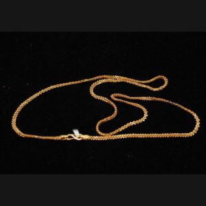 18 Kt Pure Solid Real Gold Men Women Necklace Chain 14 Grams 3 MM Length 22 Inch