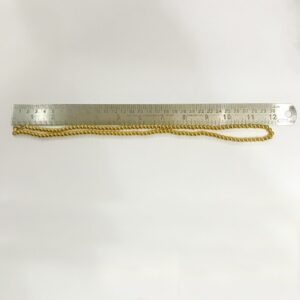 18 Kt Hallmark Real Solid Yellow Gold Beaded Necklace Chain 30 Grams Wide 5 MM