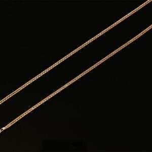 18 Kt Hallmark Real Solid Yellow Gold Cuban Curb Necklace Women's Chain 6.710 Gm
