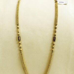 18 Kt Hallmark Real Solid Yellow Gold Link Necklace Chain For Women 33.630 Grams