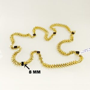 18 Kt Hallmark Real Solid Yellow Gold Link Women'S Necklace Chain 23.420 Grams