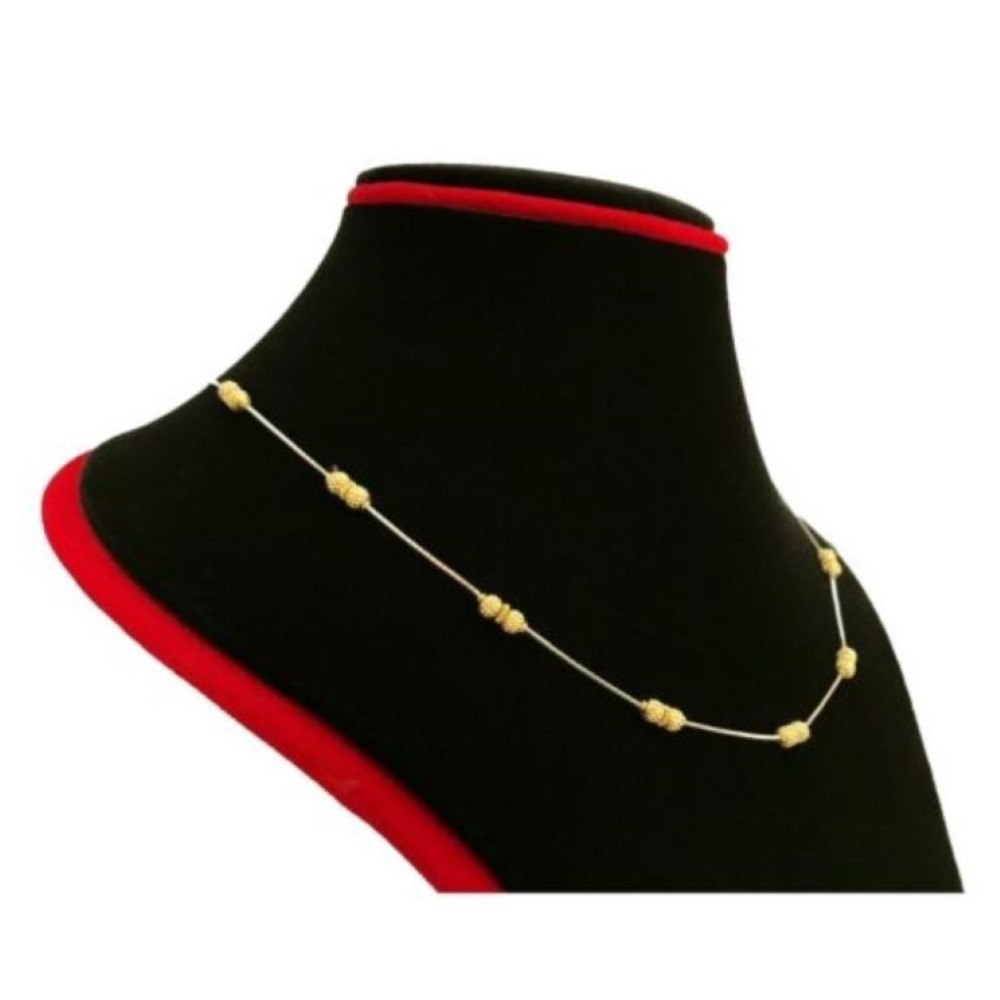18Kt Real Solid Yellow Gold Curb Necklace Women's Chain 9.290 Gram Fine Jewelry