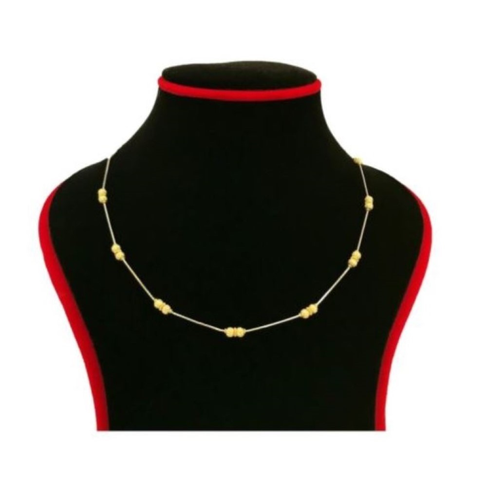 18Kt Real Solid Yellow Gold Curb Necklace Women's Chain 9.290 Gram Fine Jewelry