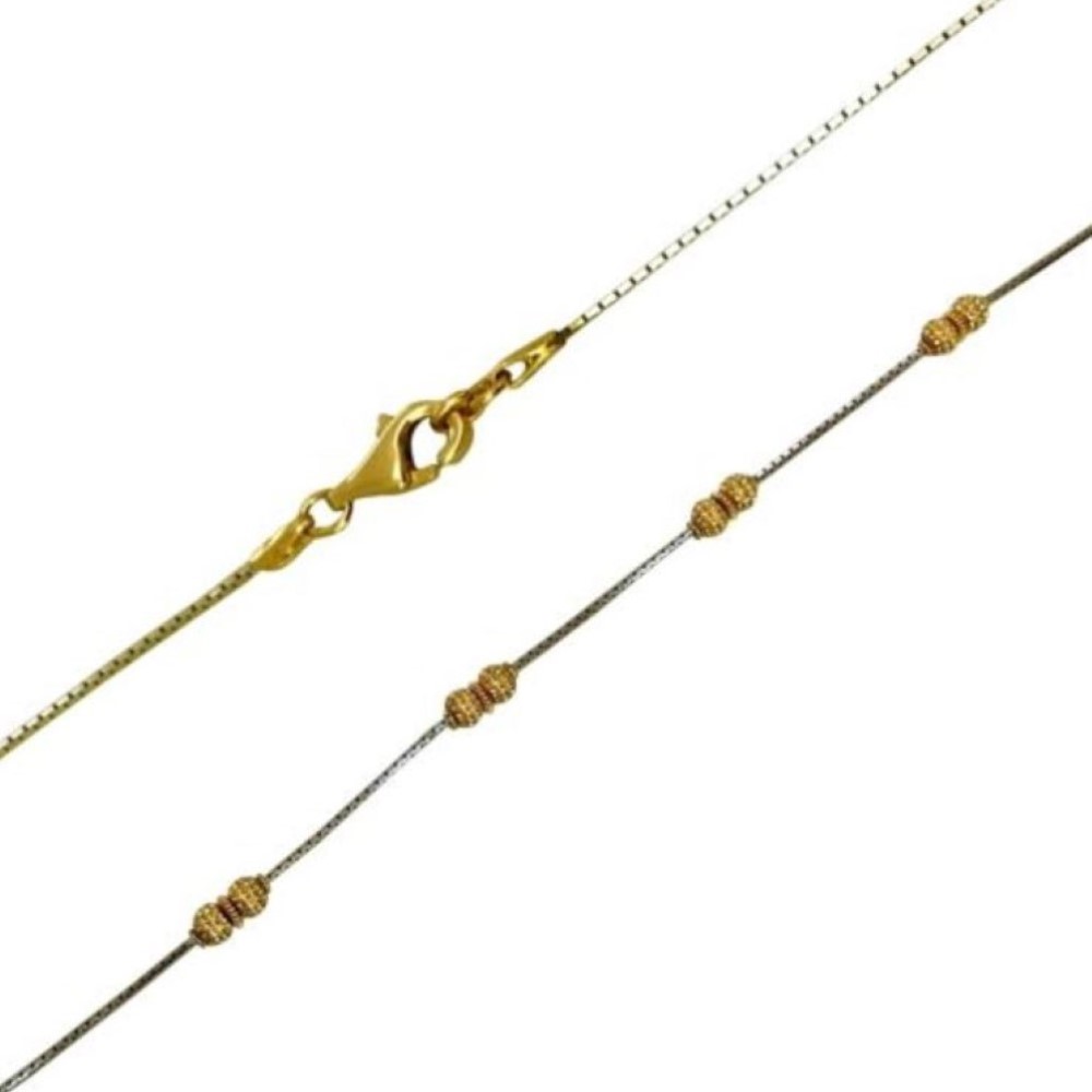 18Kt Real Solid Yellow Gold Curb Necklace Women's Chain 9.290 Gram Fine Jewelry